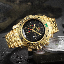 Load image into Gallery viewer, Golden Men Quartz Wristwatches