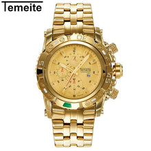 Load image into Gallery viewer, Golden Men Quartz Wristwatches