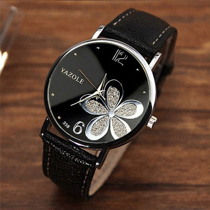 Leather Crystal Wrist Watches